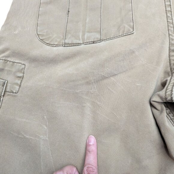 Old Navy Khaki 100% Cotton Straight Relaxed Fit Knee Length Cargo Shorts Size 30 - Picture 5 of 5